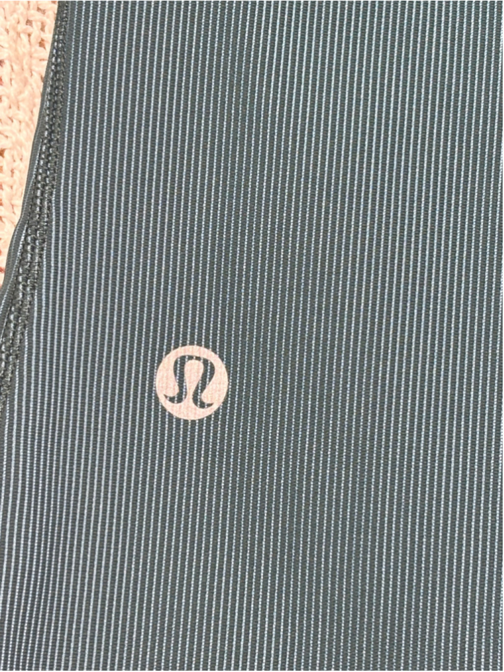 Lululemon Base Pace High-Rise Tight 25" Ribbed SZ 2 Green Jasper Blue Chill GUC - Picture 6 of 10